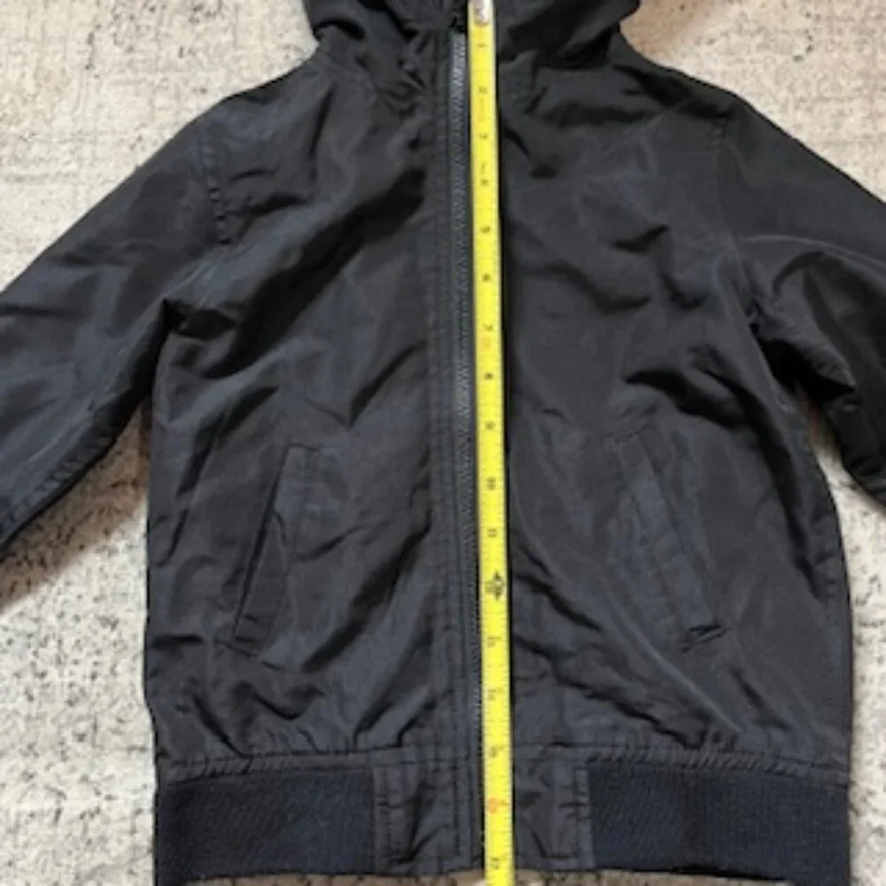 🧡3/15 The Children's Place Black Windbreaker Jacket 4T